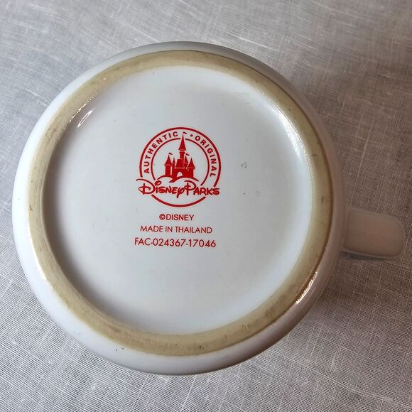 Disney Parks Ceramic Coffee Mug "Mickey Makes Monday Feel Like Friday" Red White - Picture 3 of 4